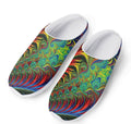 Psychedelic Fractal Print Mesh Casual Shoes