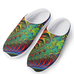 Psychedelic Fractal Print Mesh Casual Shoes