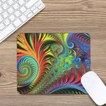 Psychedelic Fractal Print Mouse Pad