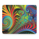 Psychedelic Fractal Print Mouse Pad
