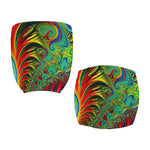 Psychedelic Fractal Print Office Chair Cover