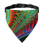 Psychedelic Fractal Print Over The Collar Dog Bandana