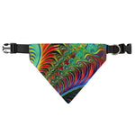 Psychedelic Fractal Print Over The Collar Dog Bandana