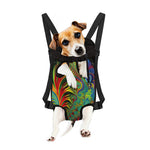 Psychedelic Fractal Print Pet Carrier Backpack