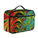 Psychedelic Fractal Print Portable Lunch Bag