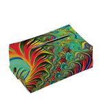 Psychedelic Fractal Print Rectangle Tissue Box Cover