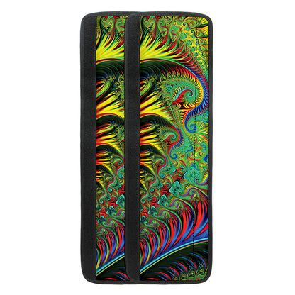 Psychedelic Fractal Print Refrigerator Handle Covers