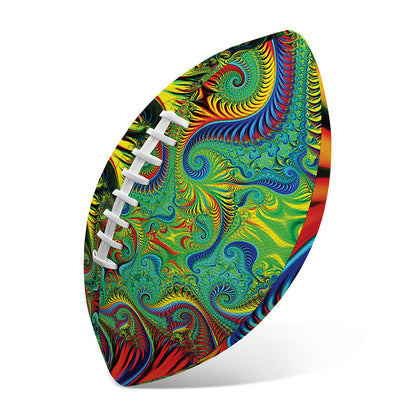 Psychedelic Fractal Print Rugby Ball