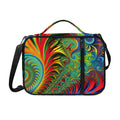 Psychedelic Fractal Print Shoulder Strap Bible Bag