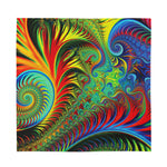 Psychedelic Fractal Print Silk Bandana