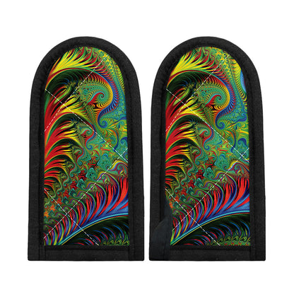 Psychedelic Fractal Print Skillet Handle Cover