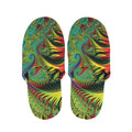 Psychedelic Fractal Print Slippers