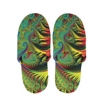 Psychedelic Fractal Print Slippers
