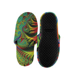 Psychedelic Fractal Print Slippers