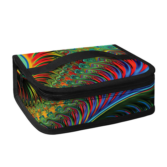 Psychedelic Fractal Print Small Lunch Bag