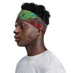 Psychedelic Fractal Print Sports Headband