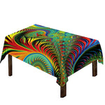 Psychedelic Fractal Print Tablecloth