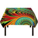 Psychedelic Fractal Print Tablecloth