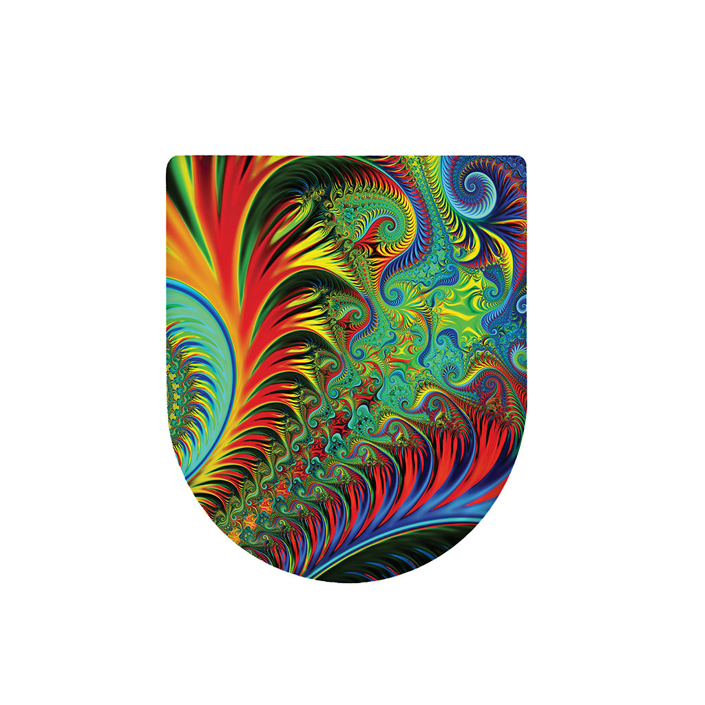 Psychedelic Fractal Print Toilet Lid Cover