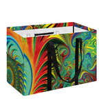 Psychedelic Fractal Print Utility Tote Bag