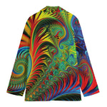 Psychedelic Fractal Print Women's Blazer