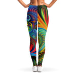 Psychedelic Fractal Print Women's Leggings