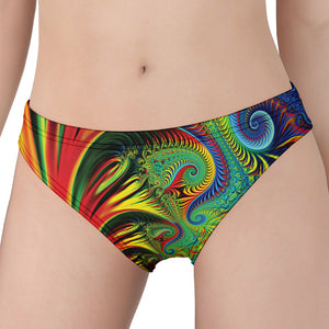 Psychedelic Fractal Print Women's Panties