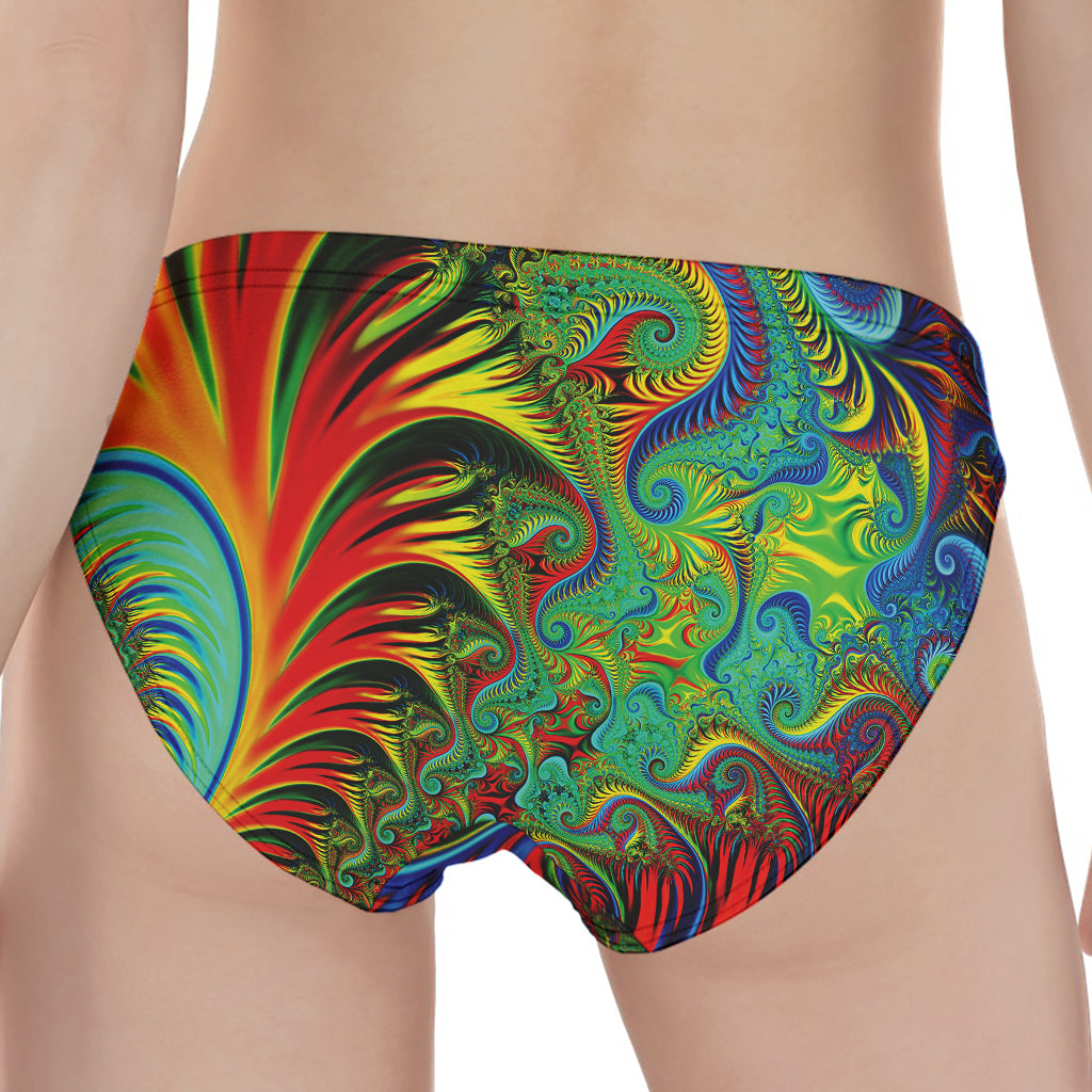 Psychedelic Fractal Print Women's Panties