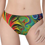 Psychedelic Fractal Print Women's Thong