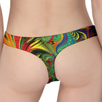 Psychedelic Fractal Print Women's Thong