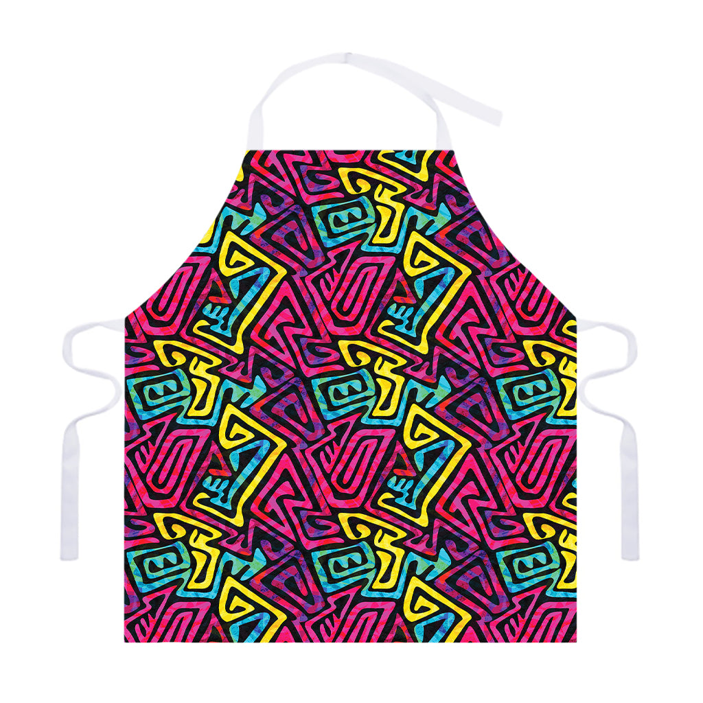 Psychedelic Funky Pattern Print Adjustable Apron