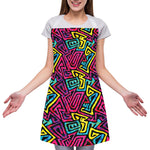 Psychedelic Funky Pattern Print Adjustable Apron