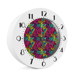 Psychedelic Funky Pattern Print Alarm Clock