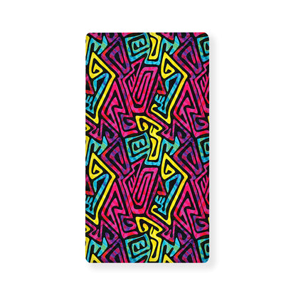 Psychedelic Funky Pattern Print Baby Crib Sheet