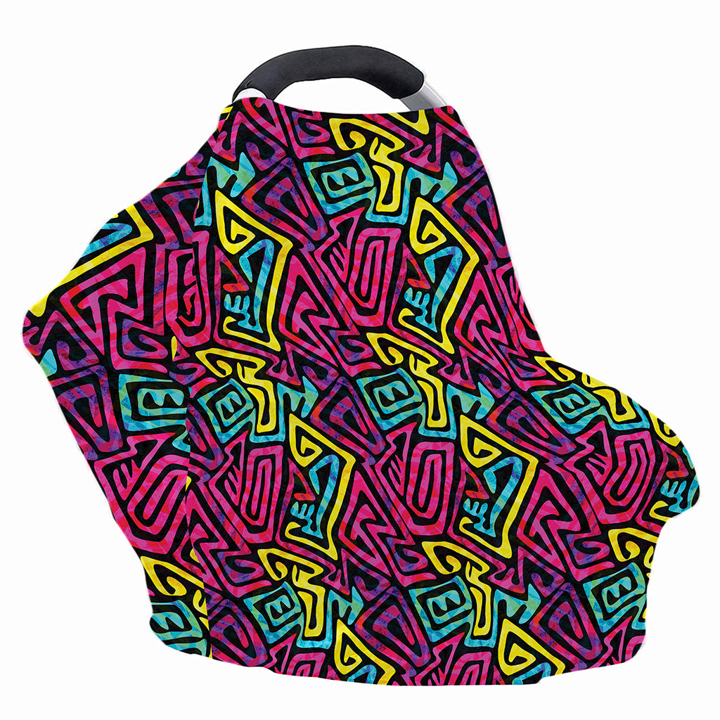 Psychedelic Funky Pattern Print Baby Seat Cover