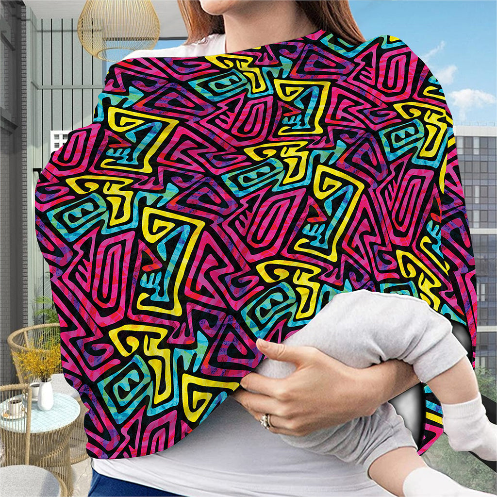 Psychedelic Funky Pattern Print Baby Seat Cover