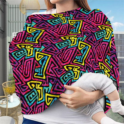 Psychedelic Funky Pattern Print Baby Seat Cover
