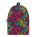 Psychedelic Funky Pattern Print School Backpack