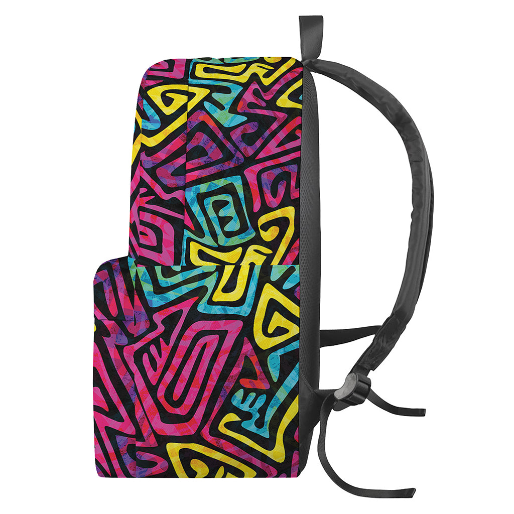 Psychedelic Funky Pattern Print Backpack