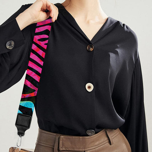 Psychedelic Funky Pattern Print Bag Strap