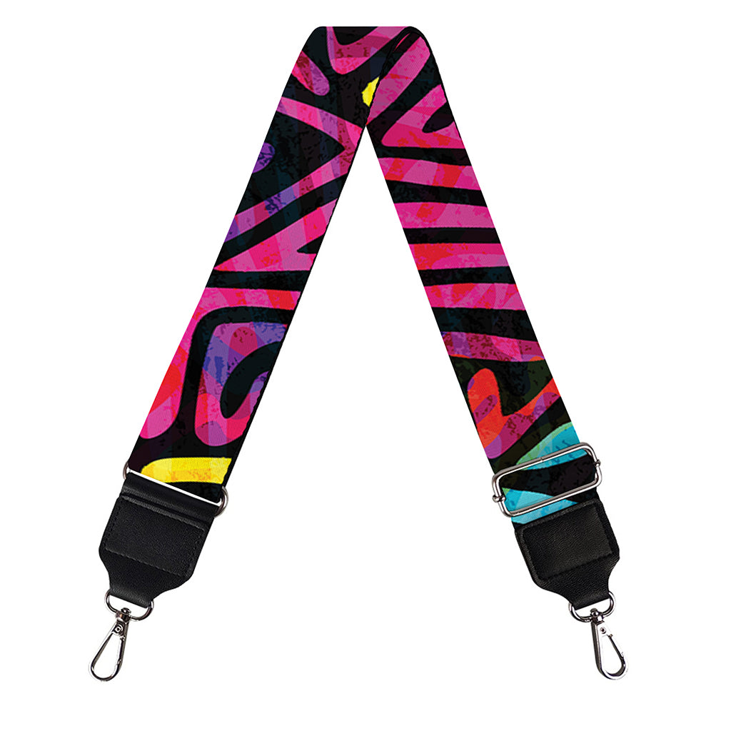 Psychedelic Funky Pattern Print Bag Strap