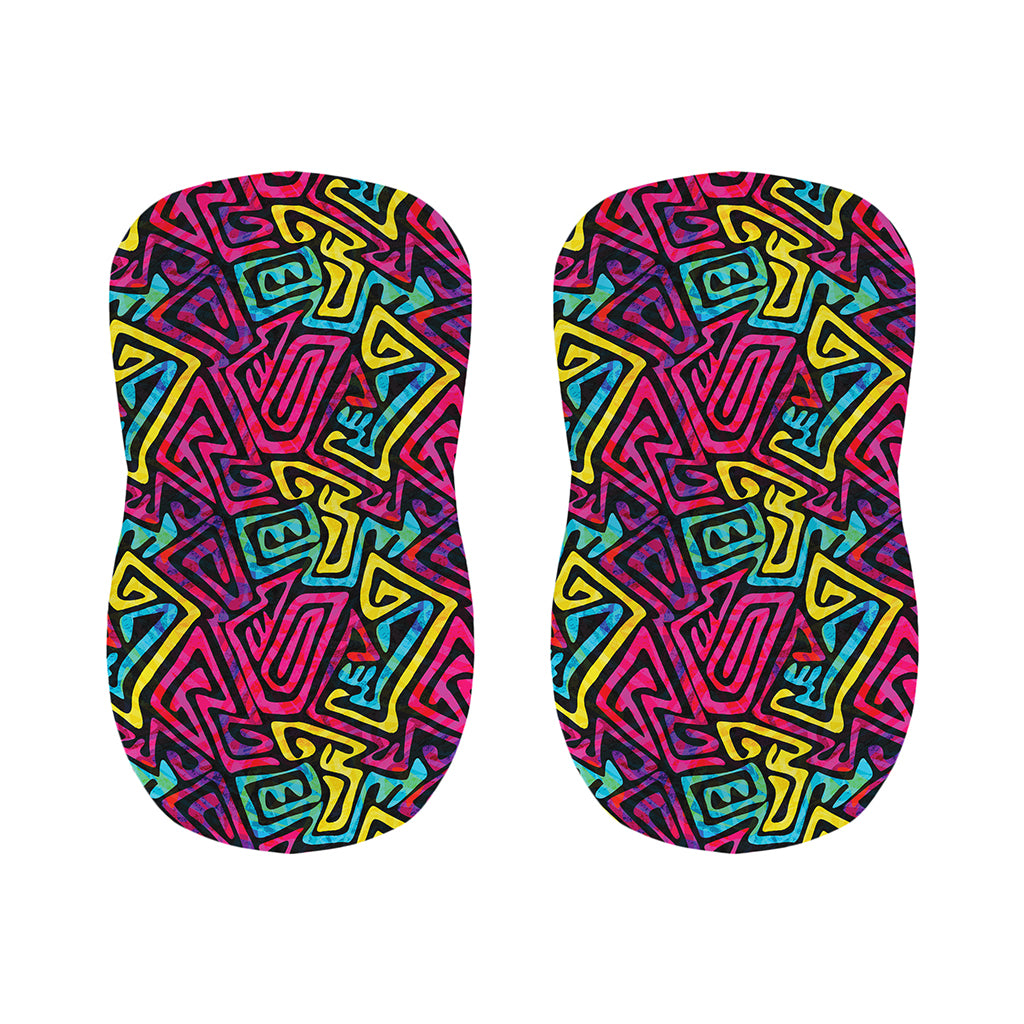 Psychedelic Funky Pattern Print Bar Stool Covers