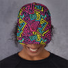 Psychedelic Funky Pattern Print Baseball Cap