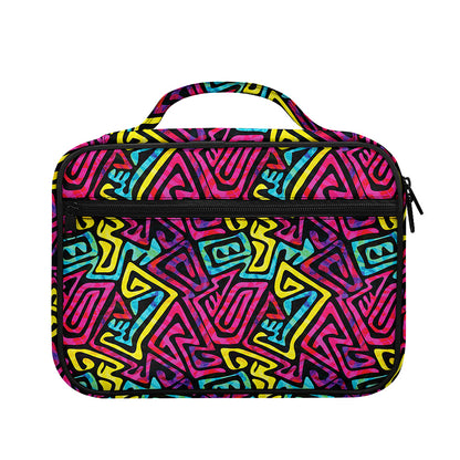 Psychedelic Funky Pattern Print Briefcase Bible Bag