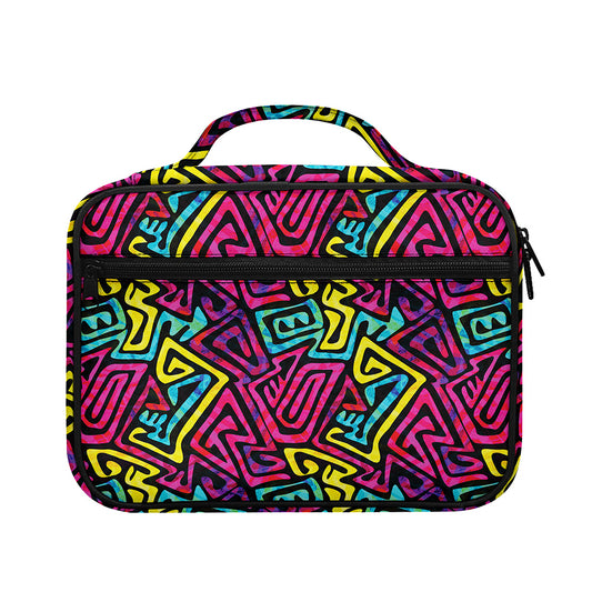 Psychedelic Funky Pattern Print Briefcase Bible Bag
