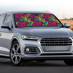 Psychedelic Funky Pattern Print Car Windshield Sun Shade