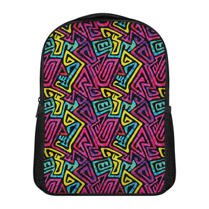 Psychedelic Funky Pattern Print Casual Backpack