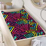 Psychedelic Funky Pattern Print Changing Pad Cover