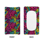 Psychedelic Funky Pattern Print Changing Pad Cover
