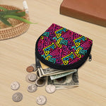 Psychedelic Funky Pattern Print Coin Purse